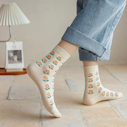 Women's Cartoon Animal Mid-Calf Warm Socks