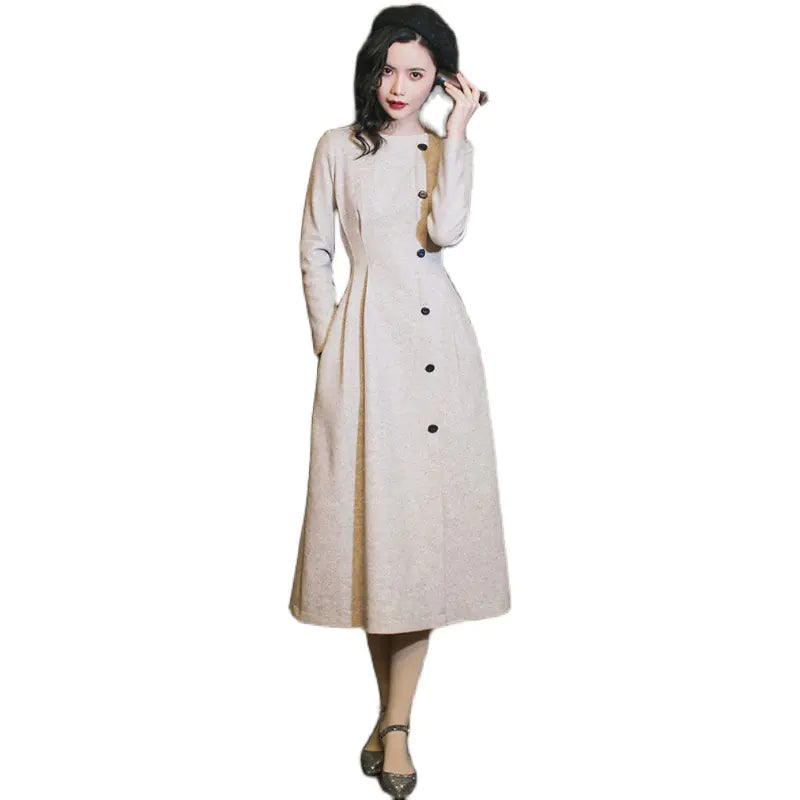 Woolen Dress for Women - Thick Autumn/Winter Style