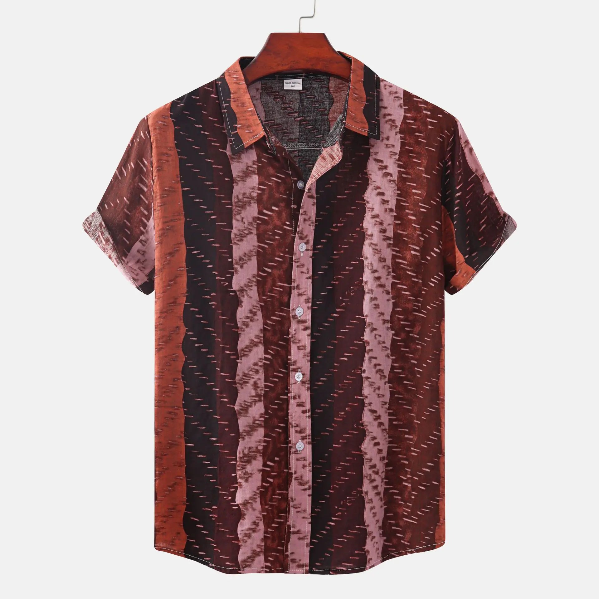 Men's Short Sleeve Casual Button Shirt