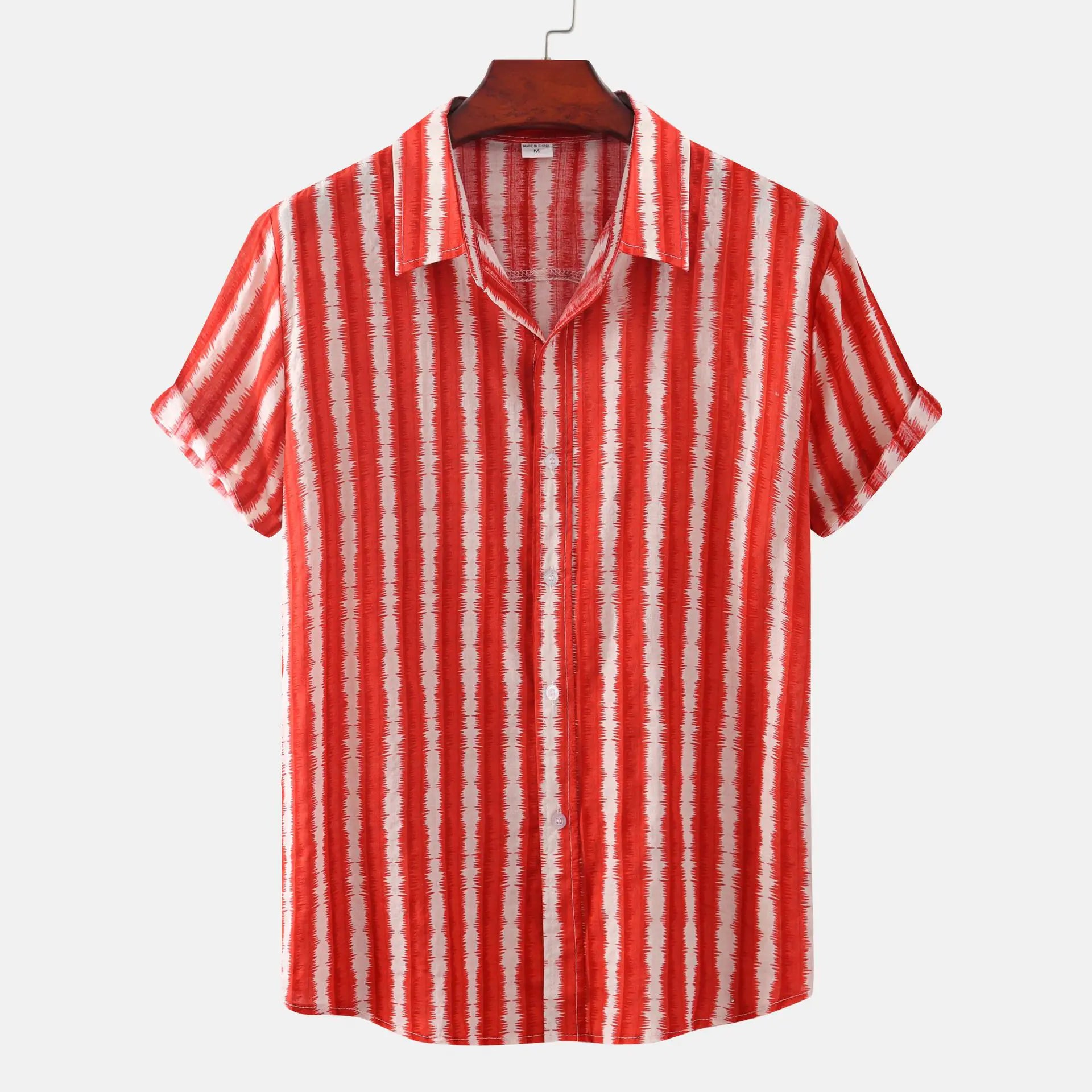 Men's Short Sleeve Casual Button Shirt