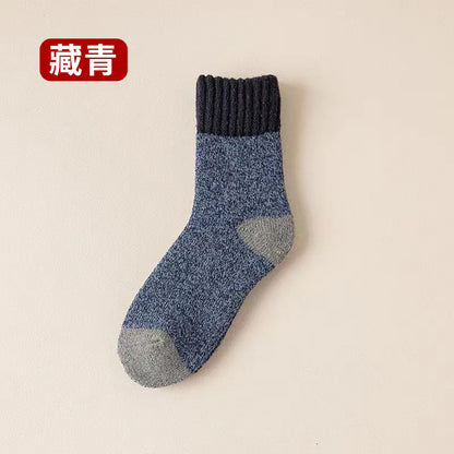 Thick Warm Wool Socks for Autumn and Winter (Mid-Calf)