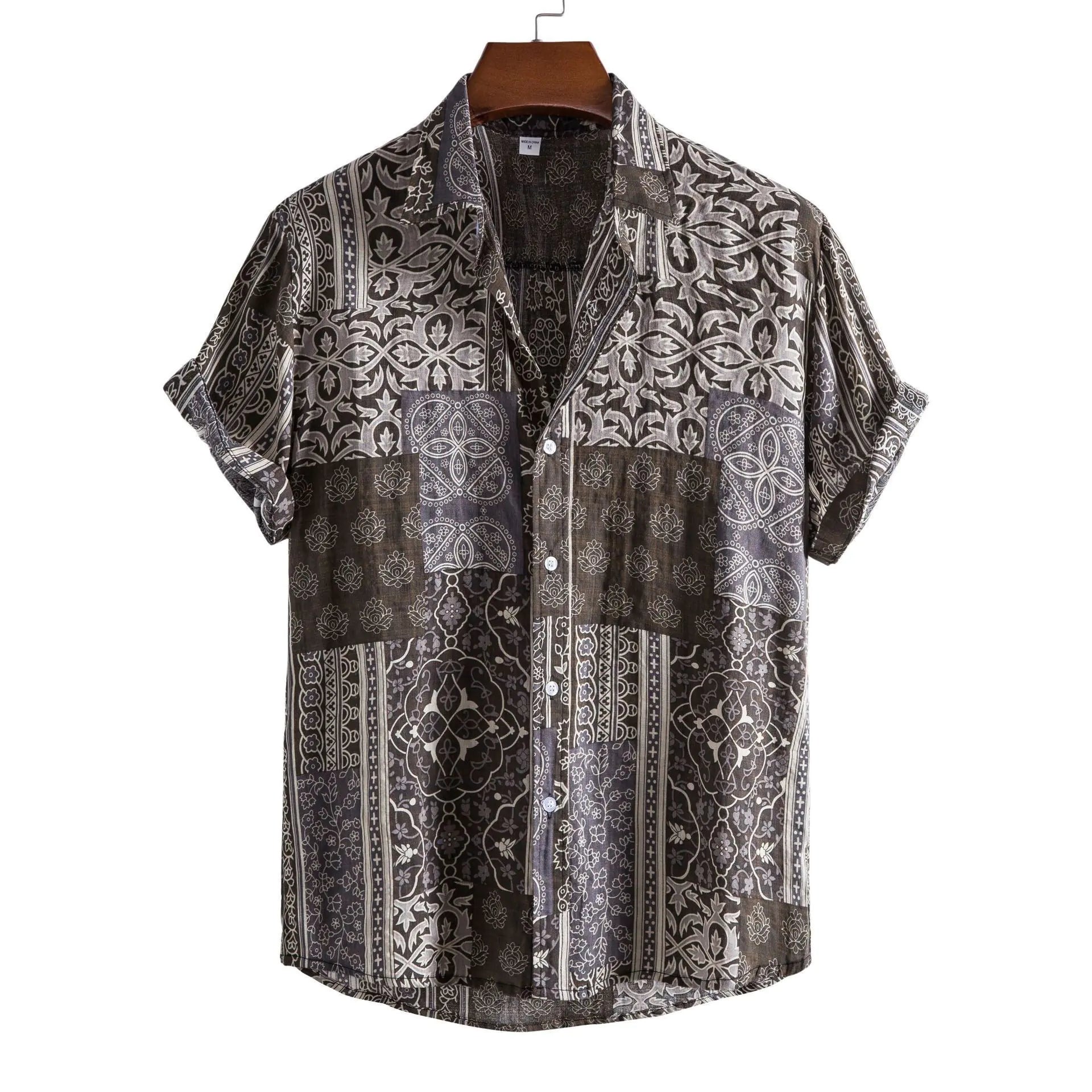 Men's Short Sleeve Casual Button Shirt
