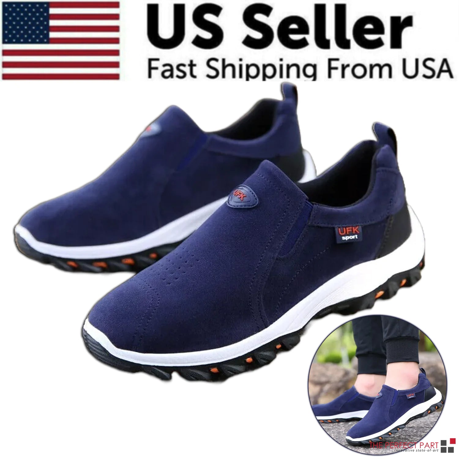 Men's Loafer Slip On Casual Walking Sneakers