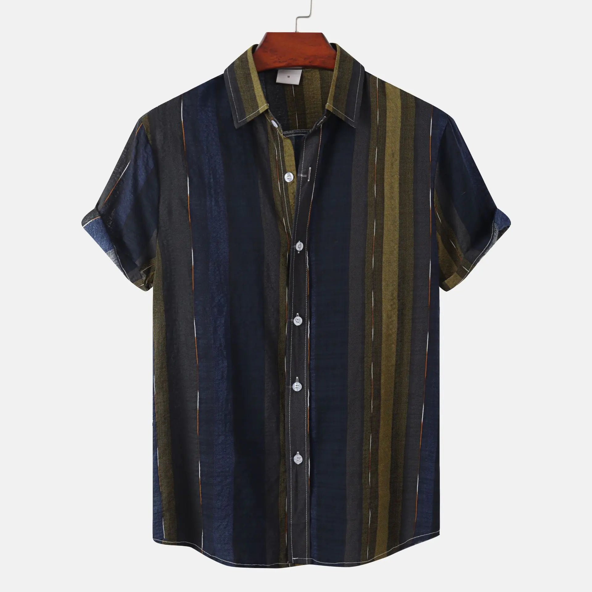 Men's Short Sleeve Casual Button Shirt