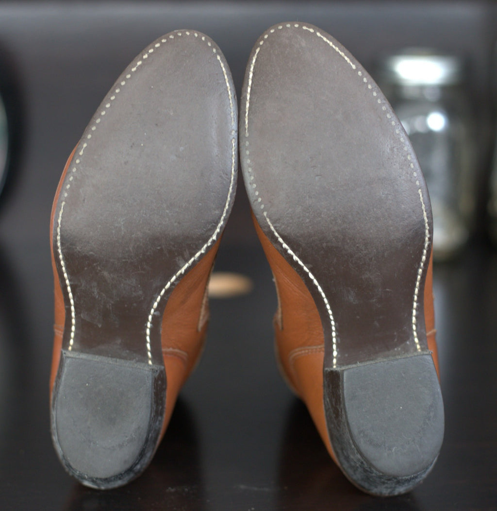 Vintage Women's Capezio Boots Kiltie Cap Toe Lace Up Boots - 5.5 M