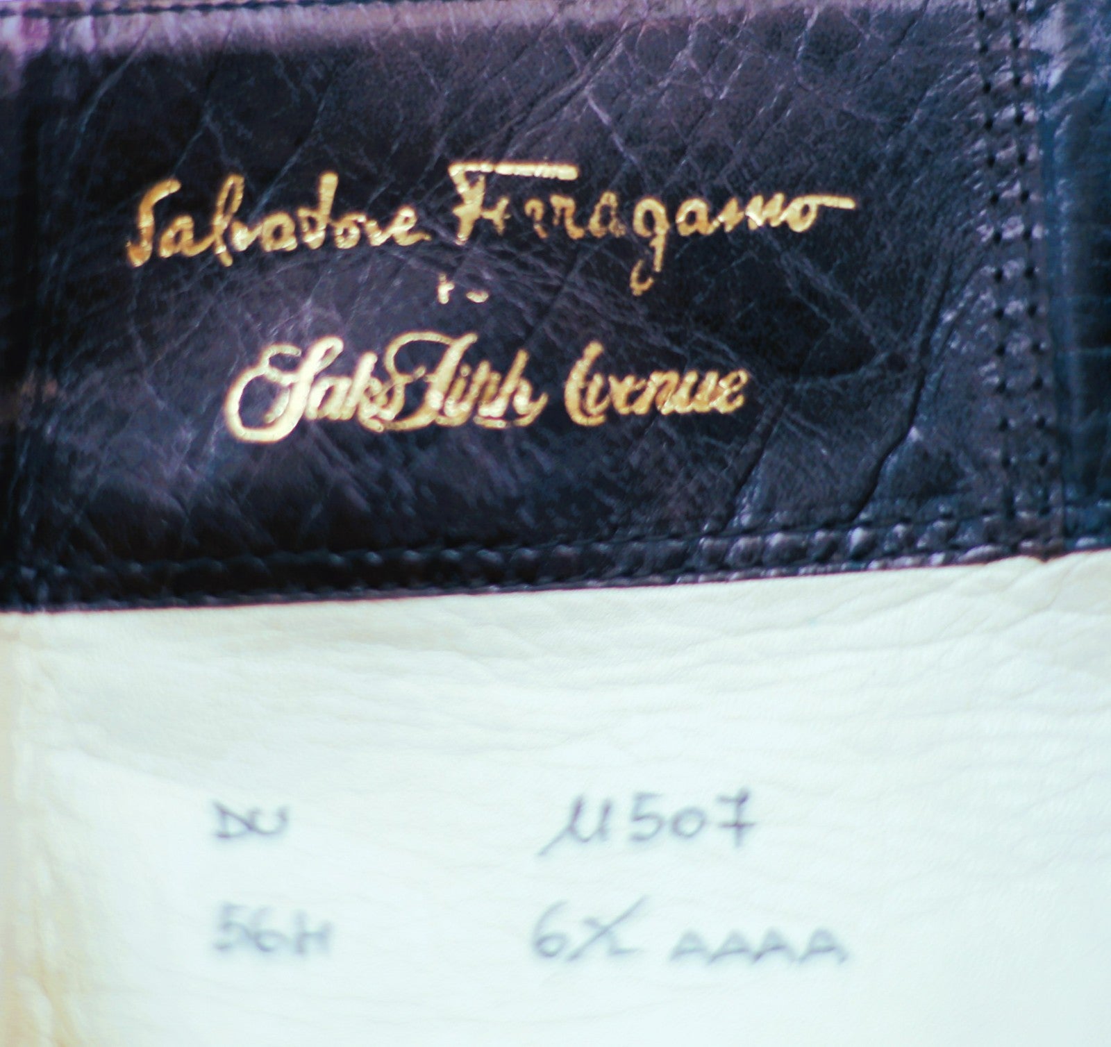 Salvatore Ferragamo For Saks Fifth Avenue Size 6..5 Women’s Tall Brown Zip Boots