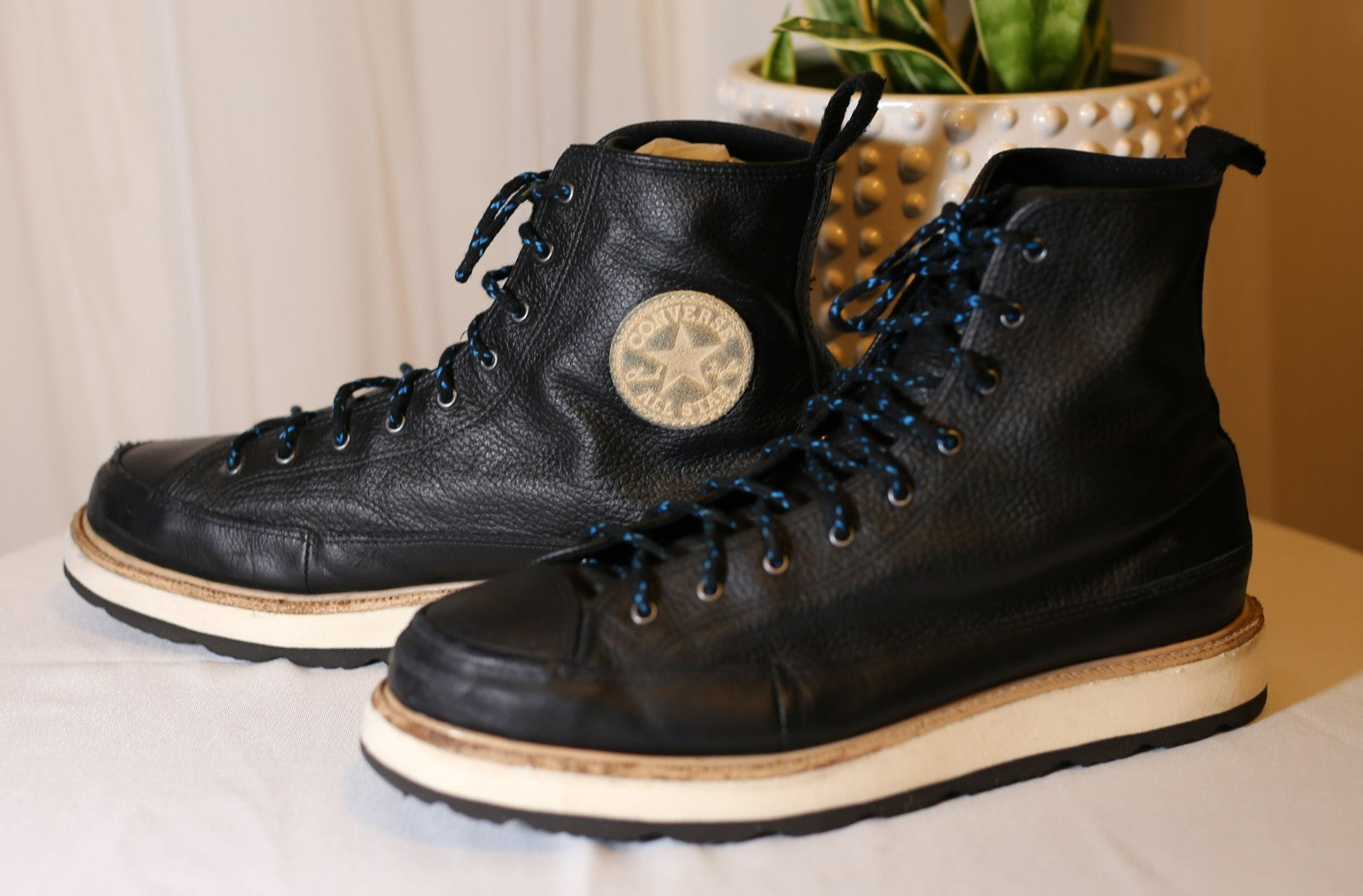 Converse Chuck Taylor Crafted Boot Leather High Men’s Sz 11.5 Black 162355C