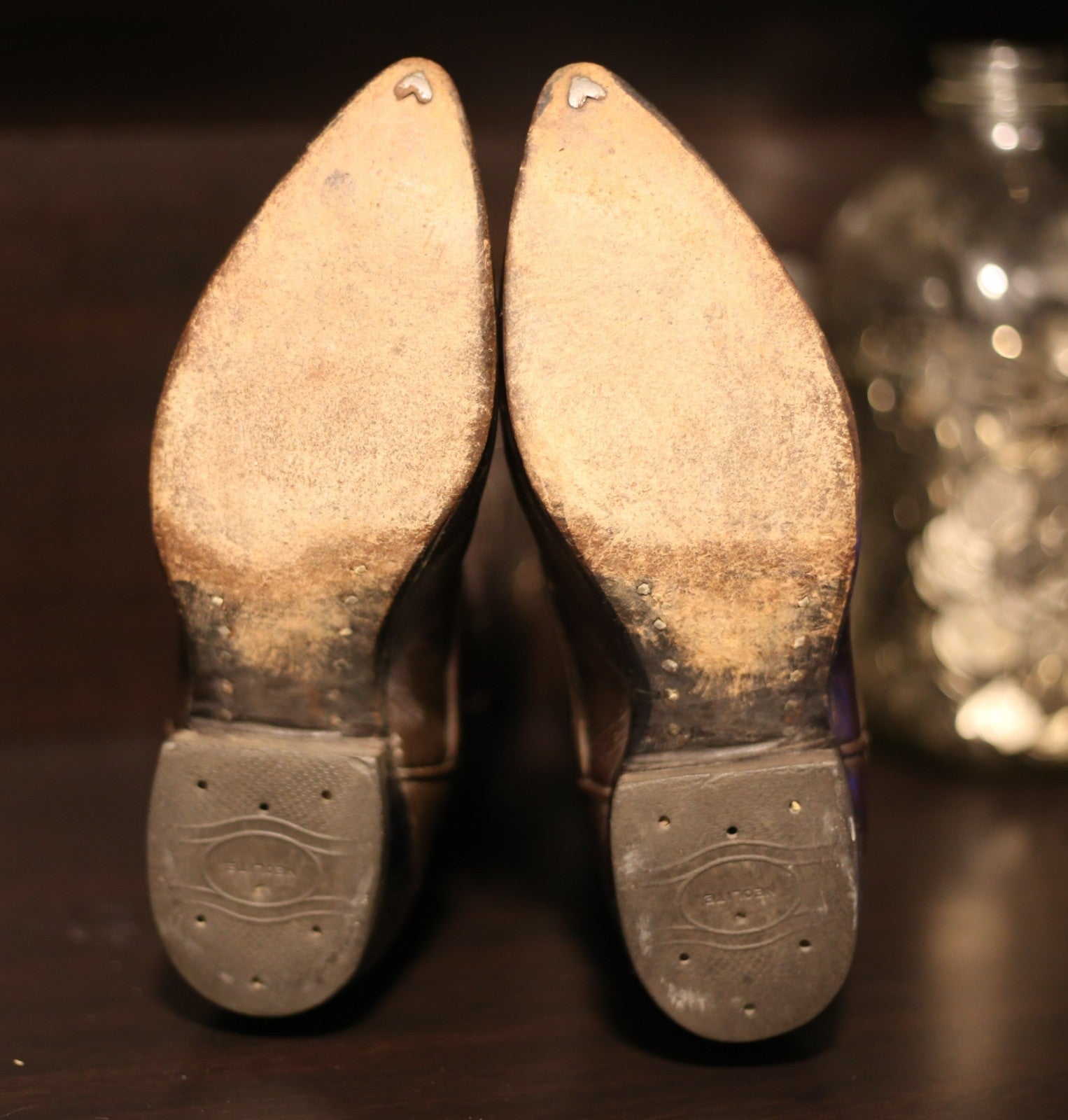 Vintage Tony Lama Black Labels Ladies Western Boots In Dark Brown Size 5.5 C