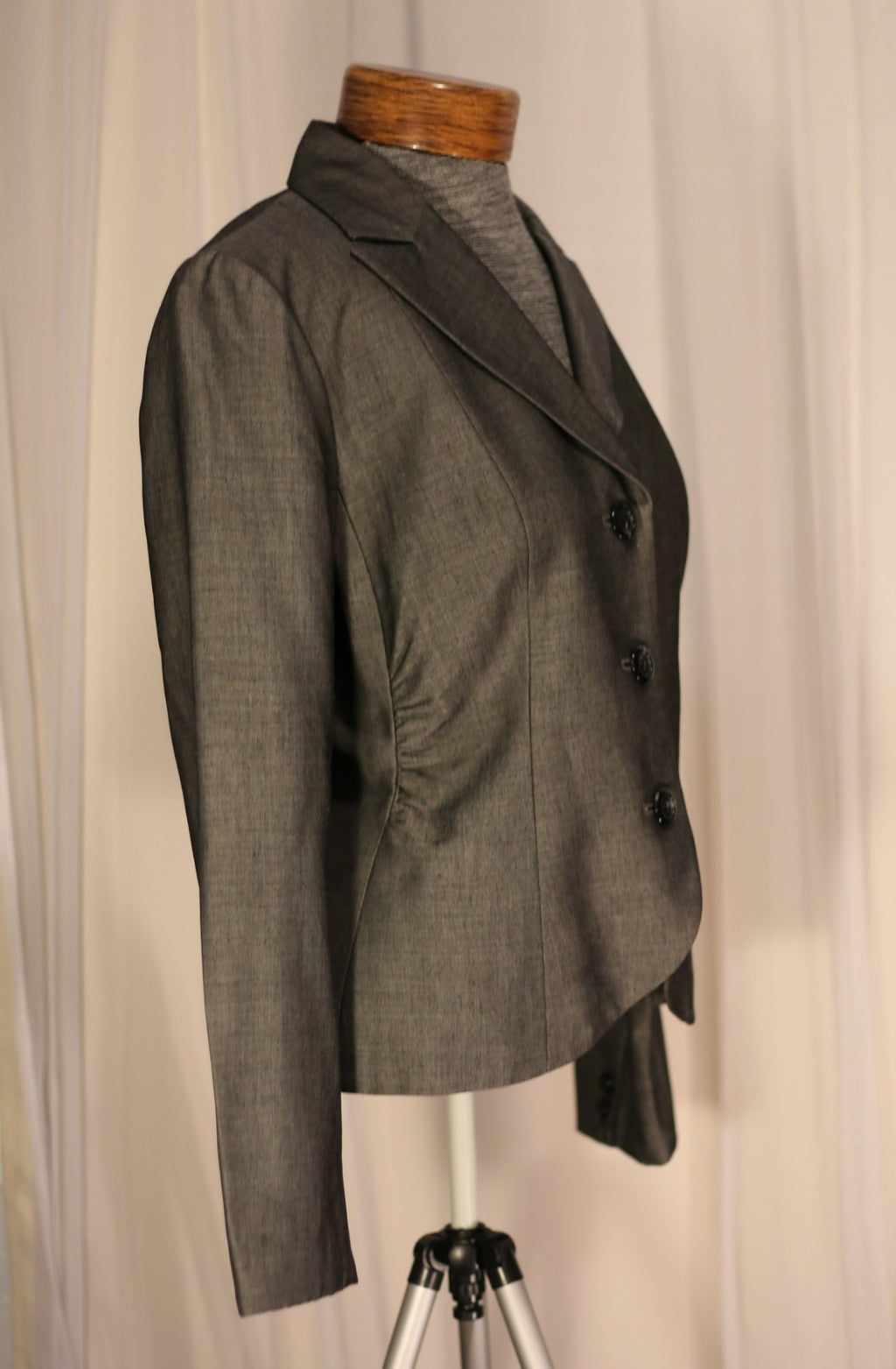 Vintage, ETCETERA Charcoal Gray Jacket Blazer sz 4
