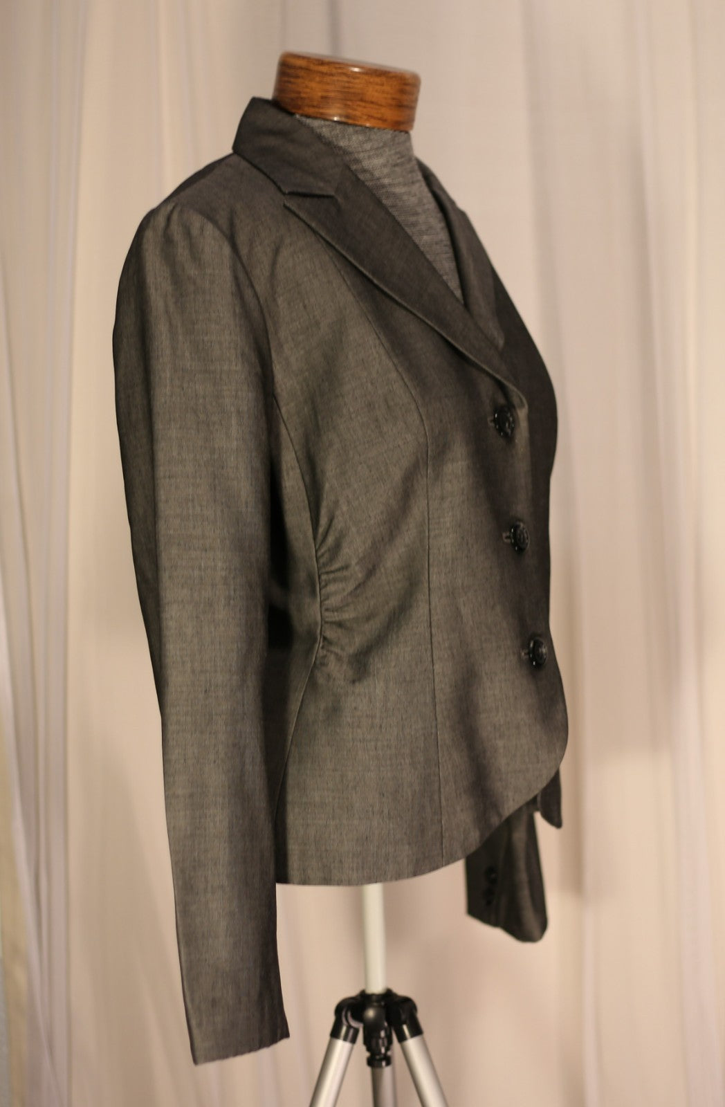 Vintage, ETCETERA Charcoal Gray Jacket Blazer sz 4