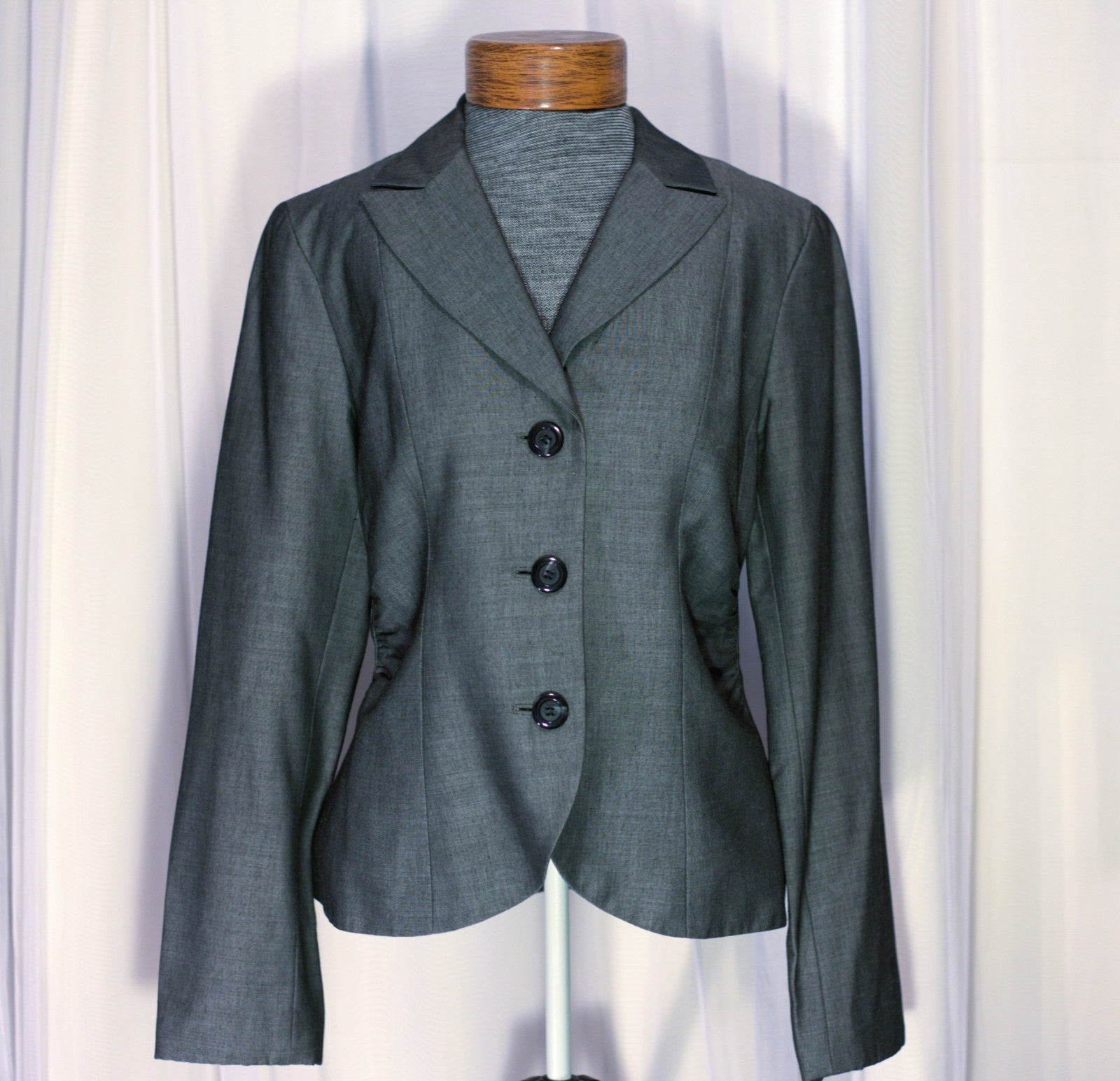Vintage, ETCETERA Charcoal Gray Jacket Blazer sz 4
