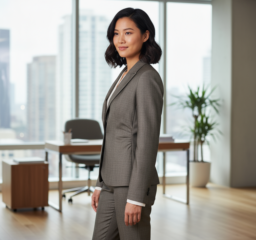 Vintage, ETCETERA Charcoal Gray Jacket Blazer sz 4