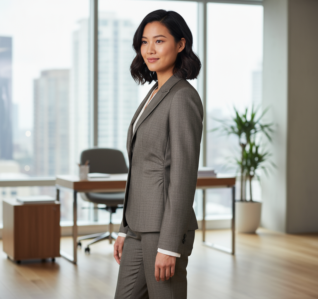 Vintage, ETCETERA Charcoal Gray Jacket Blazer sz 4