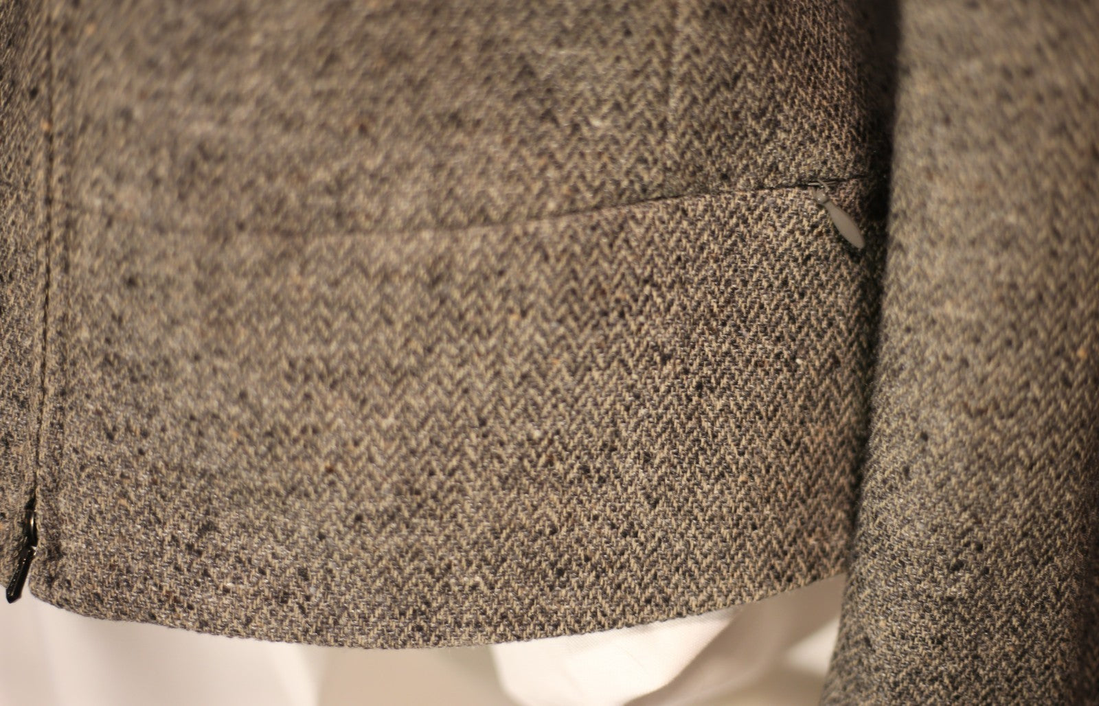 Ann Taylor Wool Jacket Women's Charcoal Gray Collared Full Zip