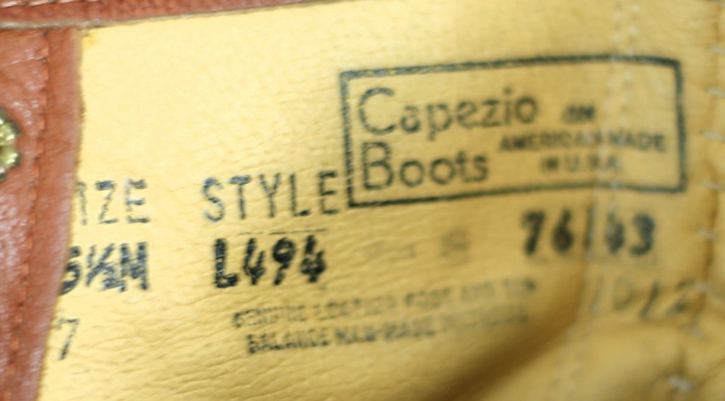 Vintage Women's Capezio Boots Kiltie Cap Toe Lace Up Boots - 5.5 M