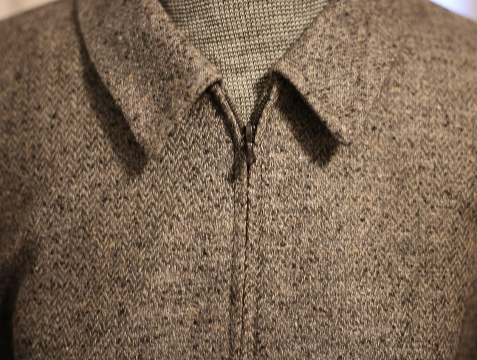 Ann Taylor Wool Jacket Women's Charcoal Gray Collared Full Zip