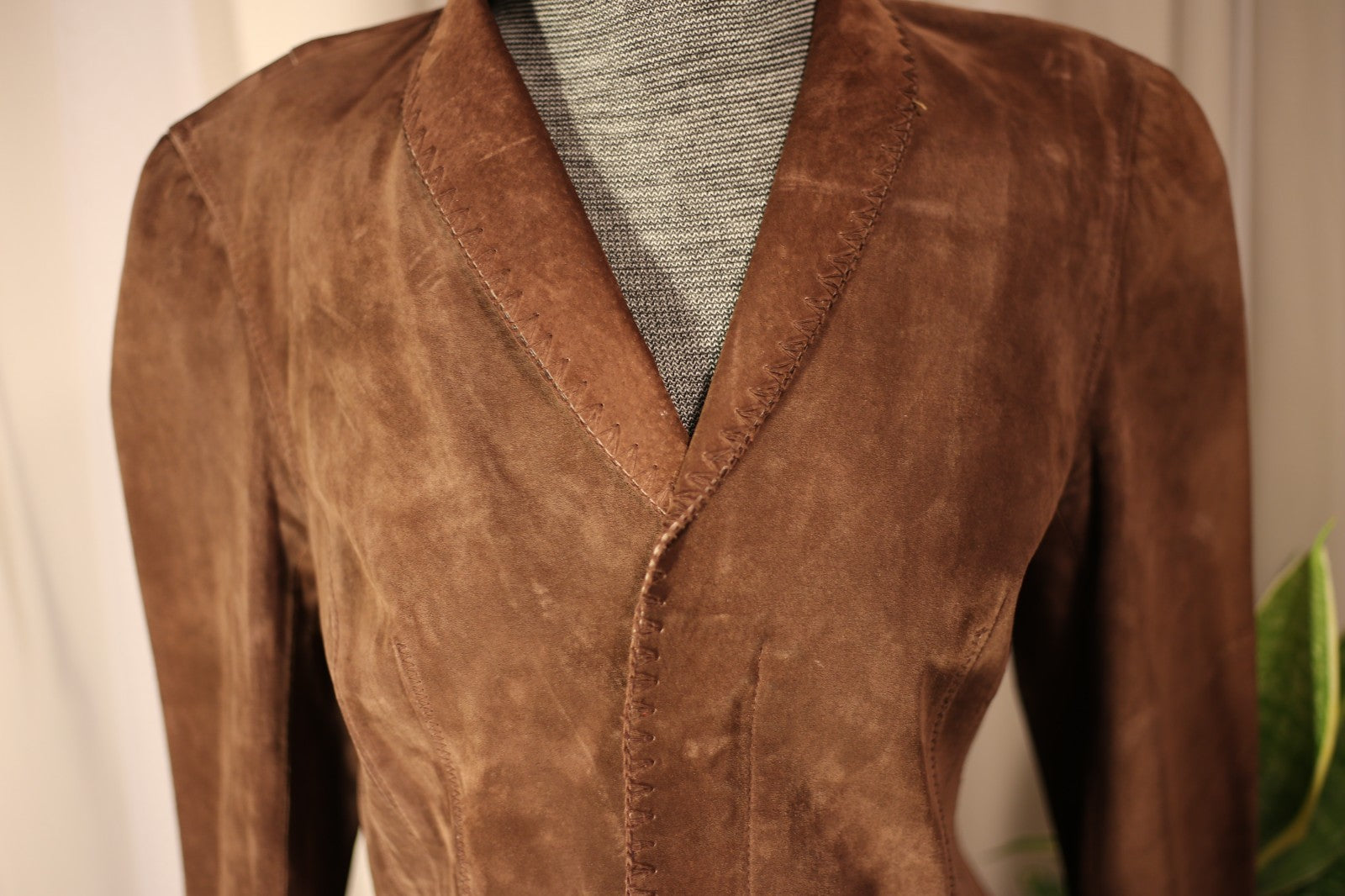 Vintage Newport News Leather Jacket Women’s 4 Brown Cowgirl Western Zipper