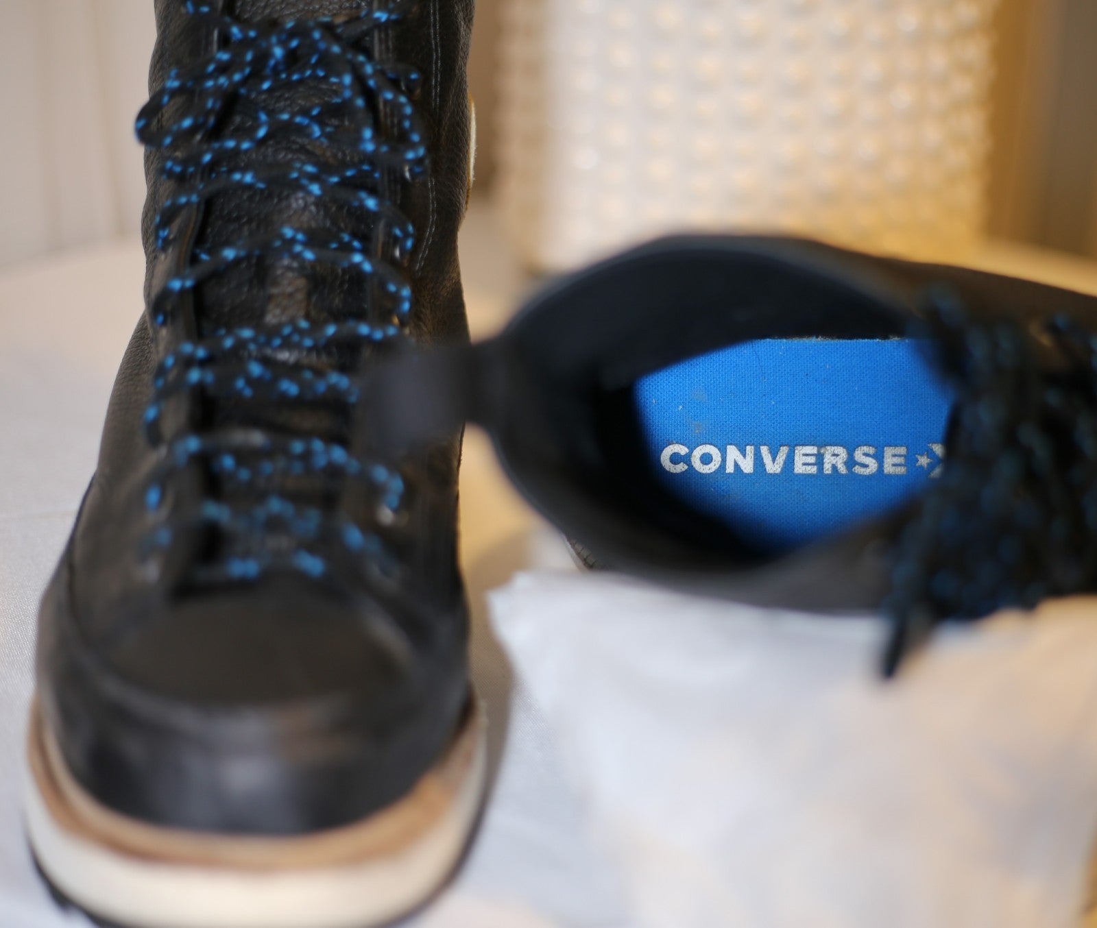 Converse Chuck Taylor Crafted Boot Leather High Men’s Sz 11.5 Black 162355C