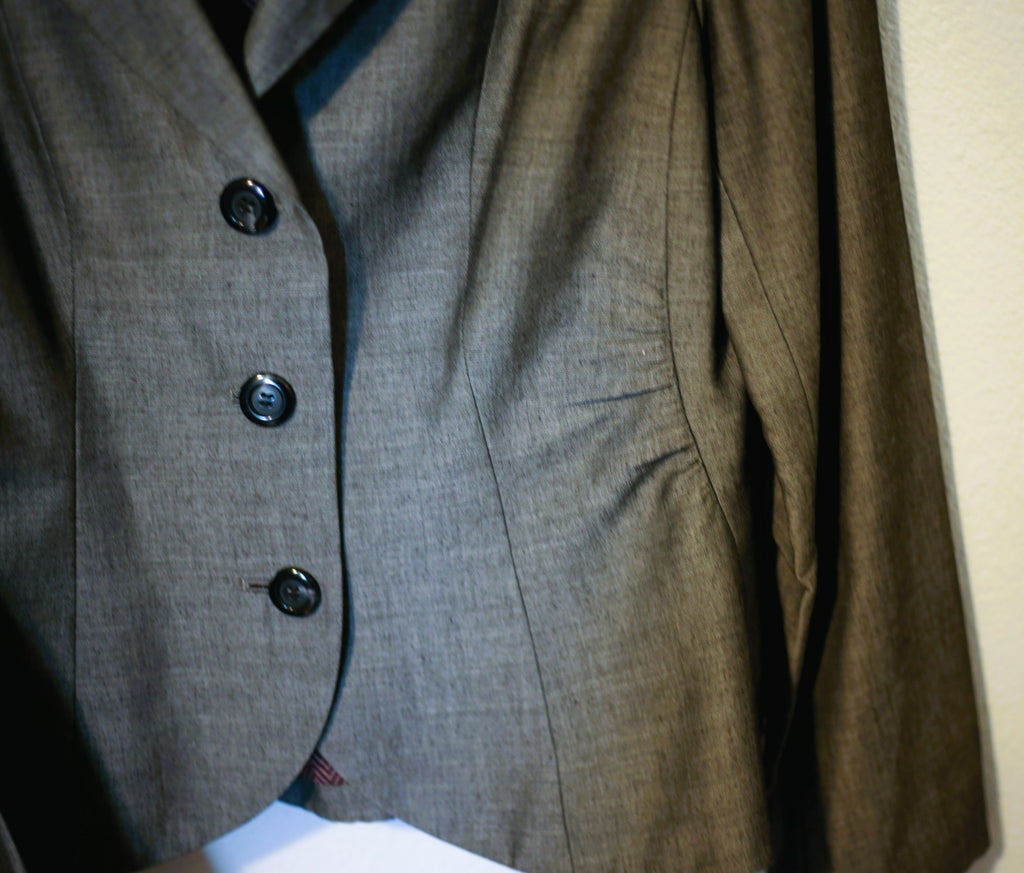 Vintage, ETCETERA Charcoal Gray Jacket Blazer sz 4