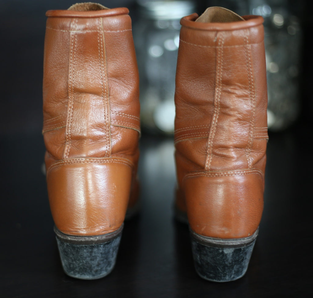 Vintage Women's Capezio Boots Kiltie Cap Toe Lace Up Boots - 5.5 M