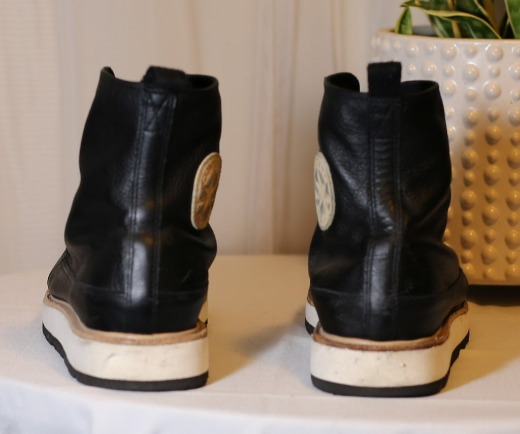 Converse Chuck Taylor Crafted Boot Leather High Men’s Sz 11.5 Black 162355C