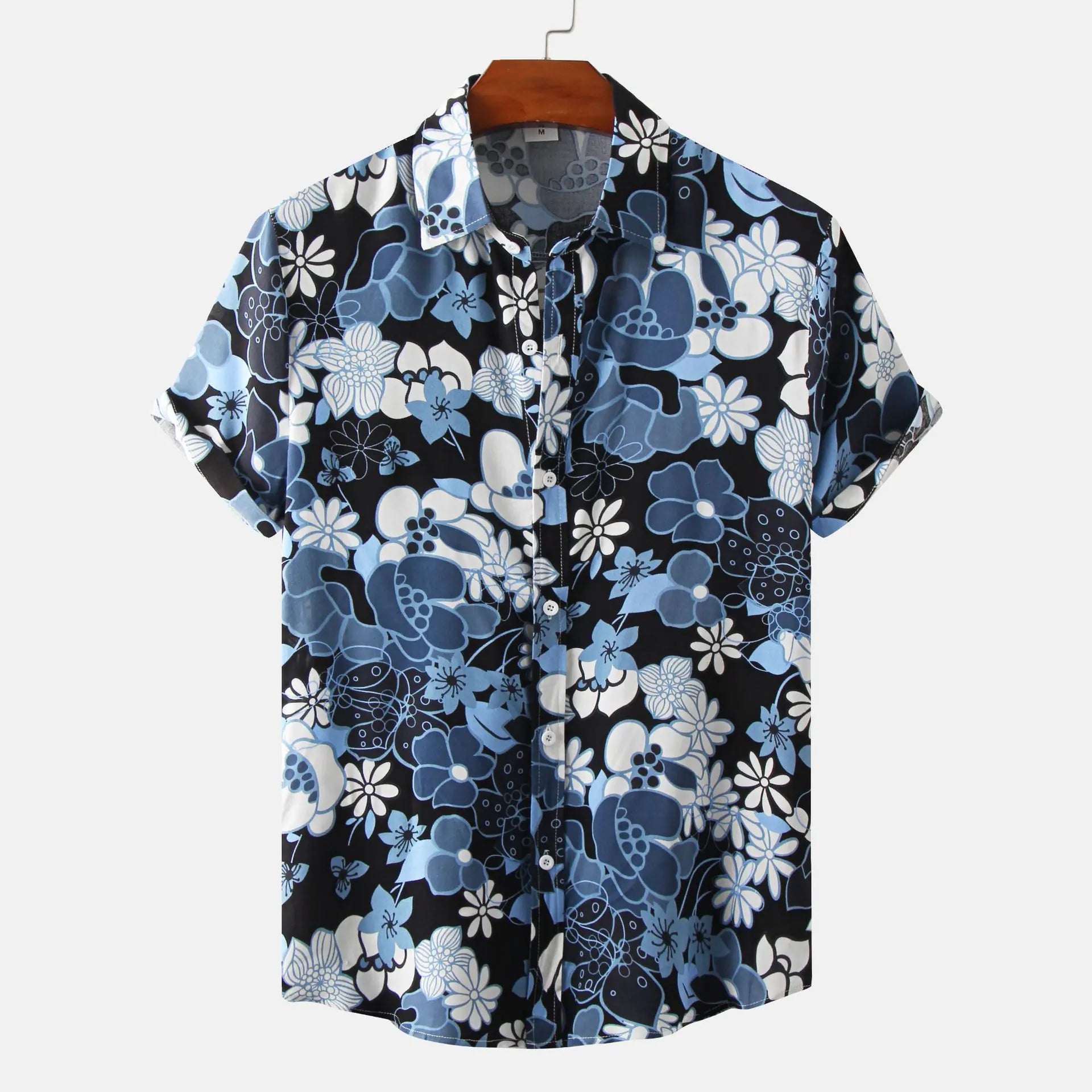 Men's Short Sleeve Casual Button Shirt