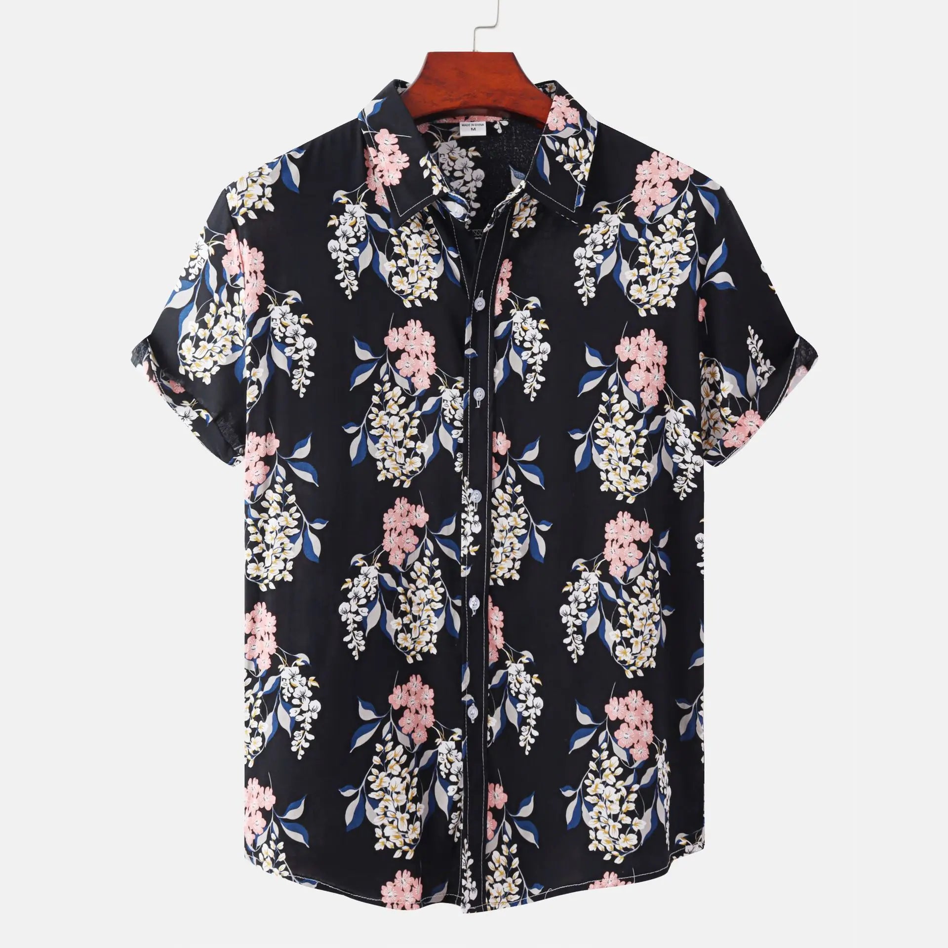 Men's Short Sleeve Casual Button Shirt