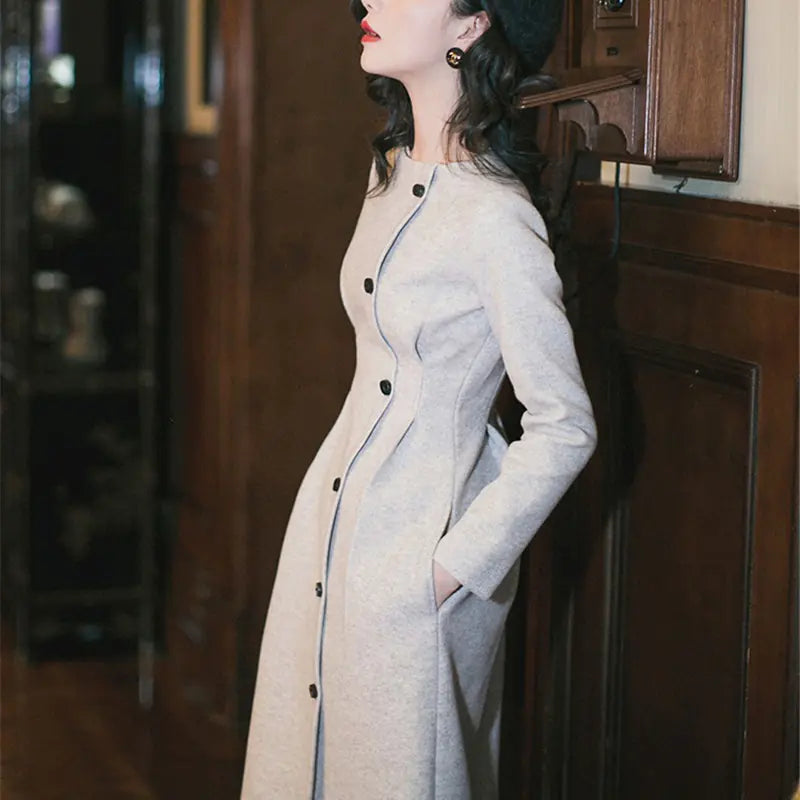 Woolen Dress for Women - Thick Autumn/Winter Style