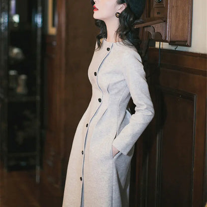 Woolen Dress for Women - Thick Autumn/Winter Style