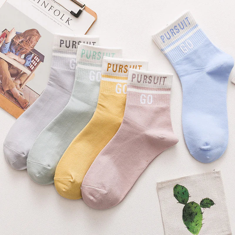 Fashionable Warm Tube Socks for Women in Fall