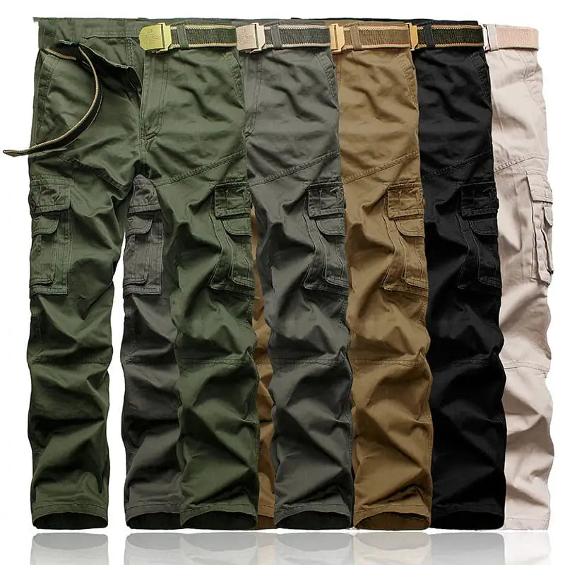 Men's Multi-Pocket Washed Overalls