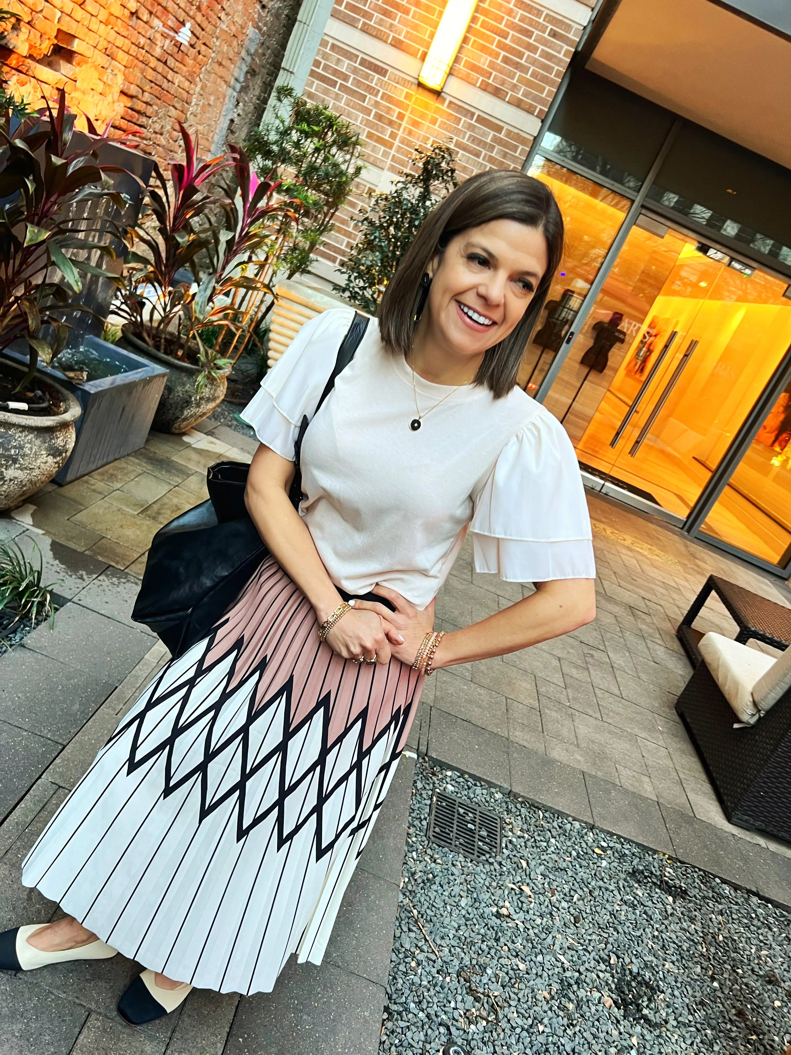 Magnolia Diamond Pleat Skirt