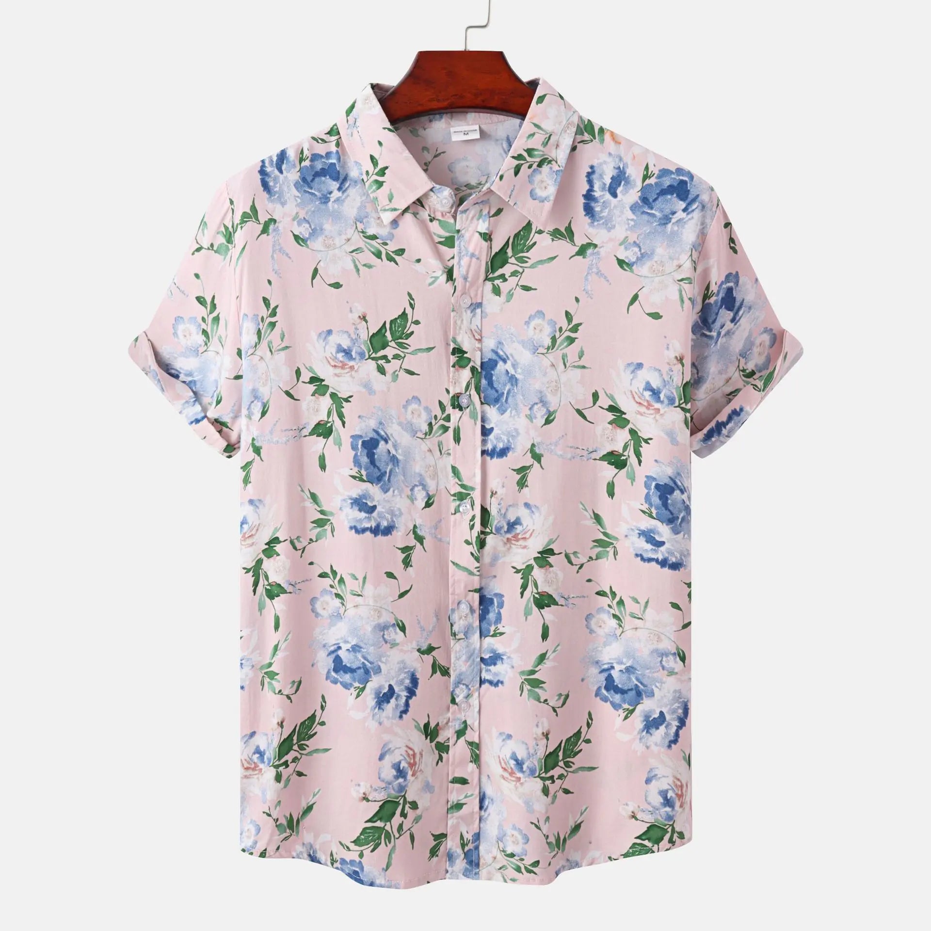 Men's Short Sleeve Casual Button Shirt