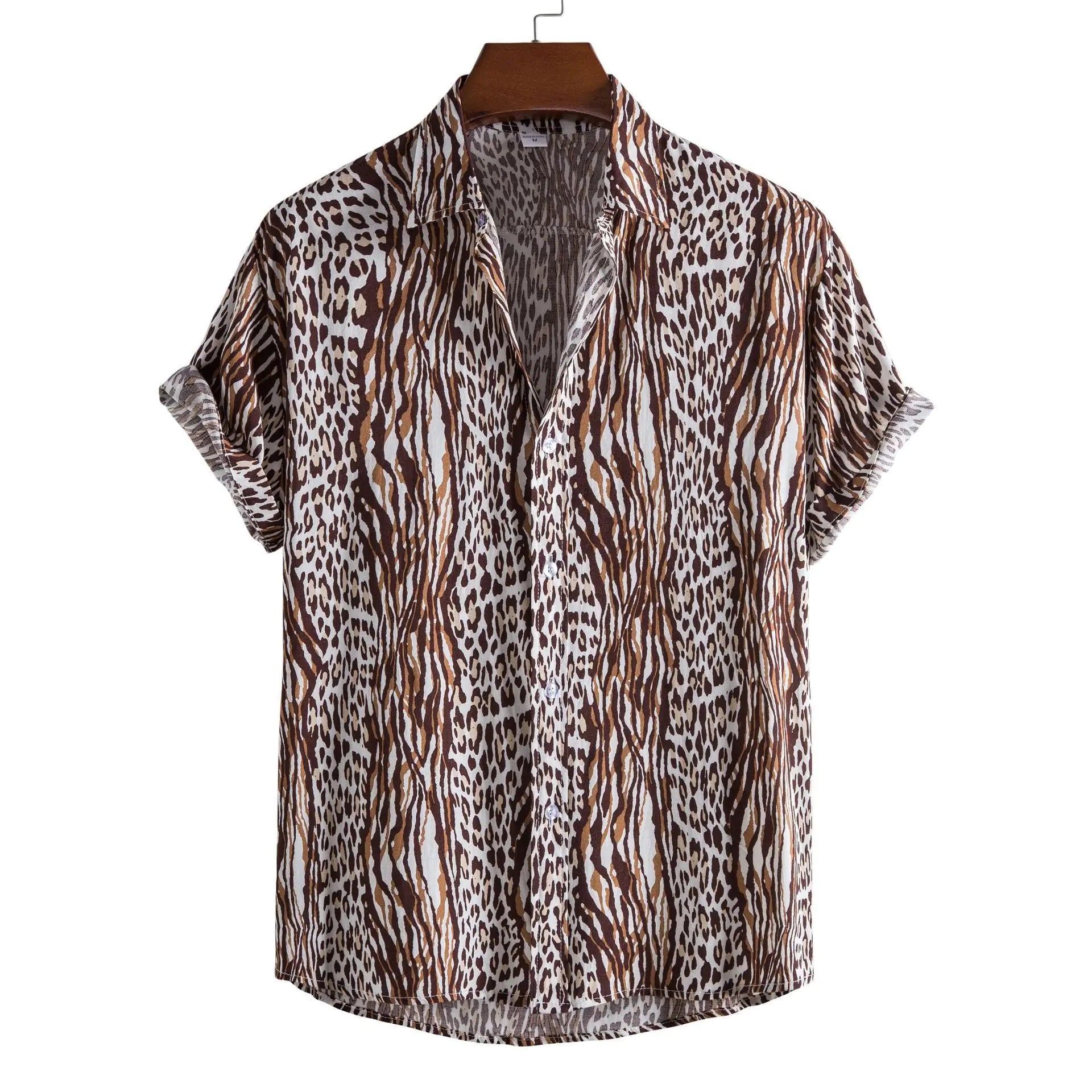 Men's Short Sleeve Casual Button Shirt
