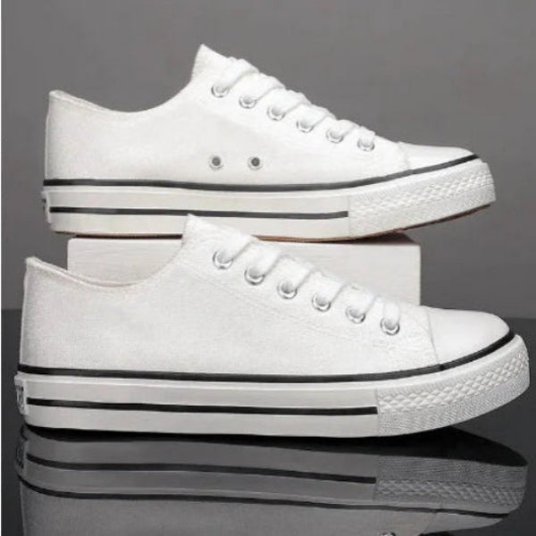 Retro 1970's Style Canvas Sneakers for Casual Wear