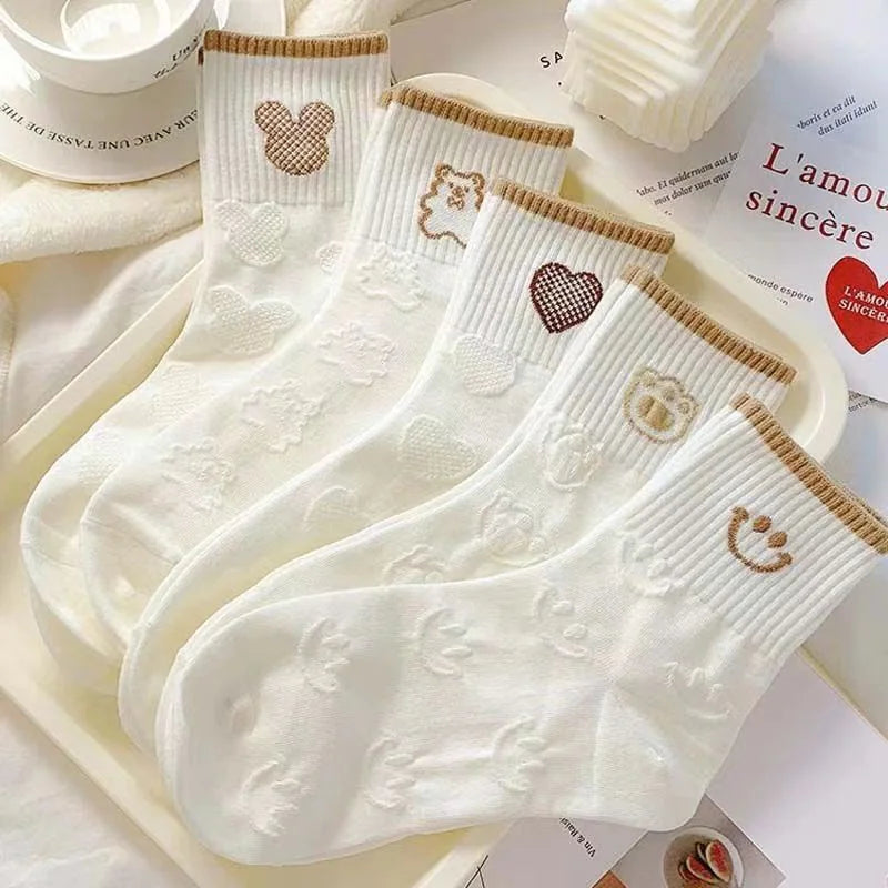 Fashionable Warm Tube Socks for Women in Fall