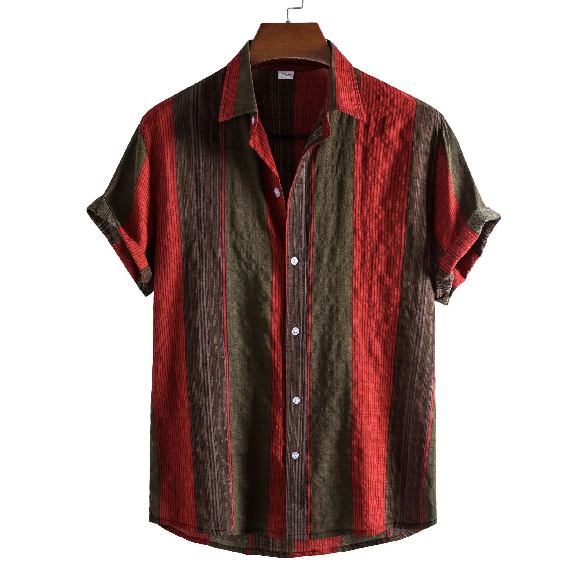 Men's Short Sleeve Casual Button Shirt