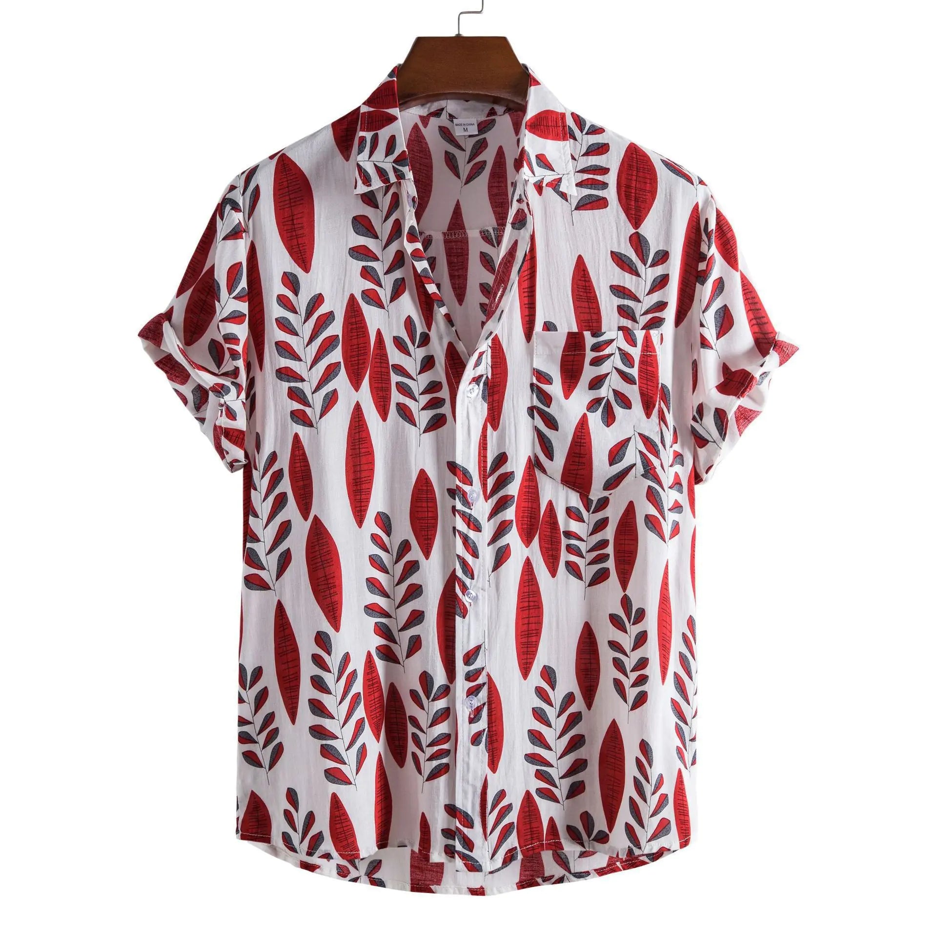 Men's Short Sleeve Casual Button Shirt