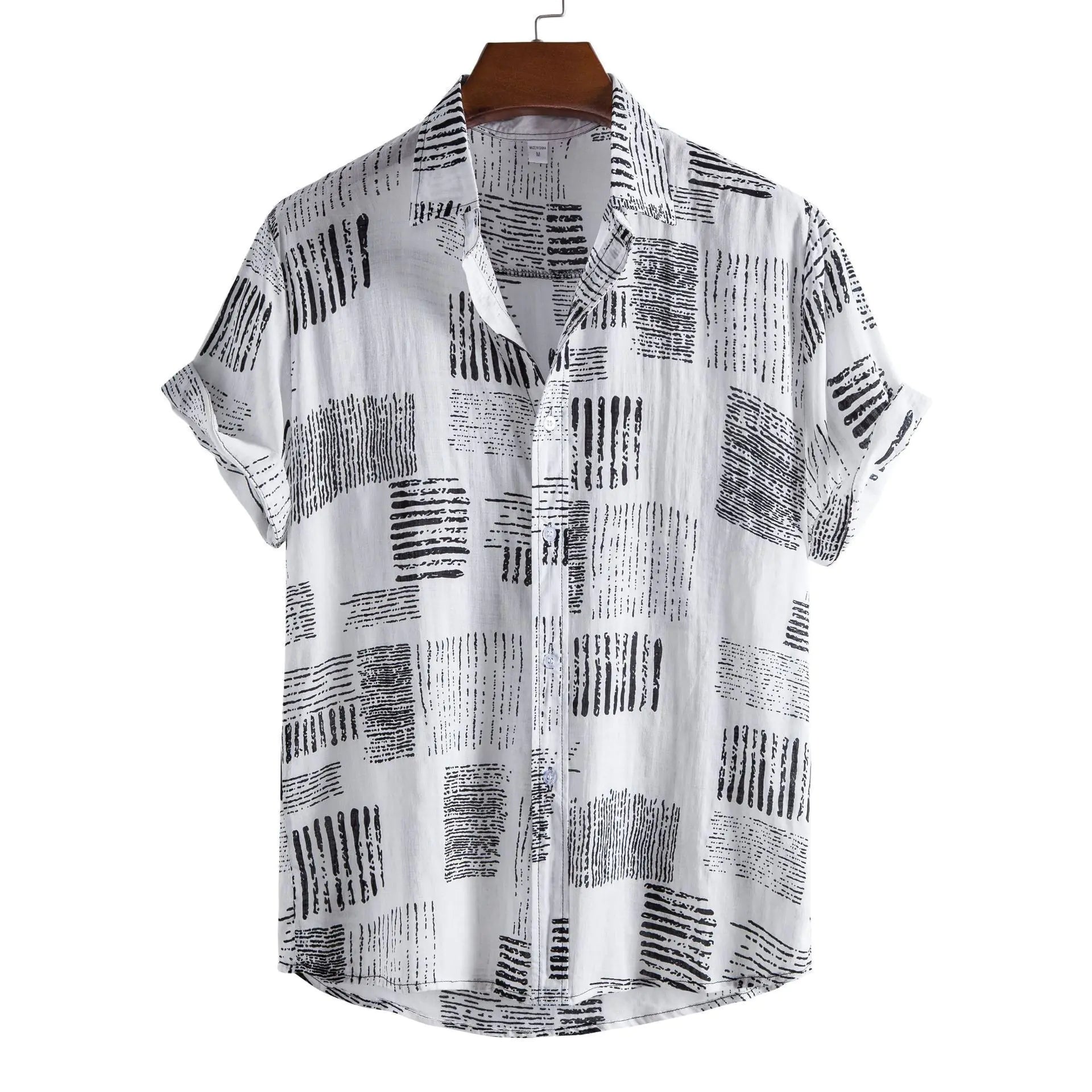 Men's Short Sleeve Casual Button Shirt