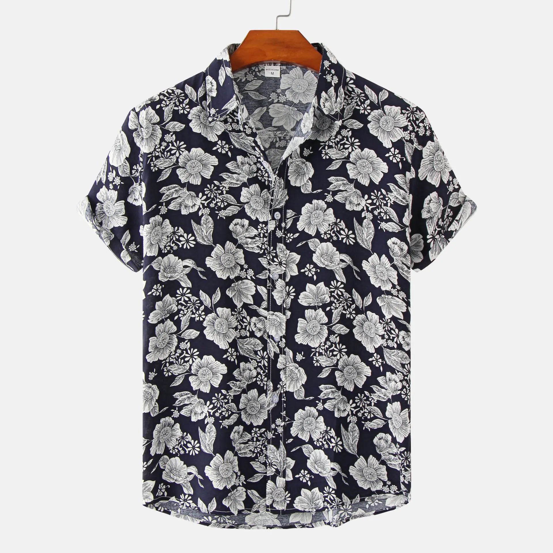 Men's Short Sleeve Casual Button Shirt