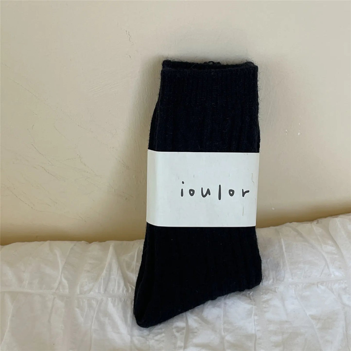Warm Thick Japanese Solid Color Mid-Tube Socks