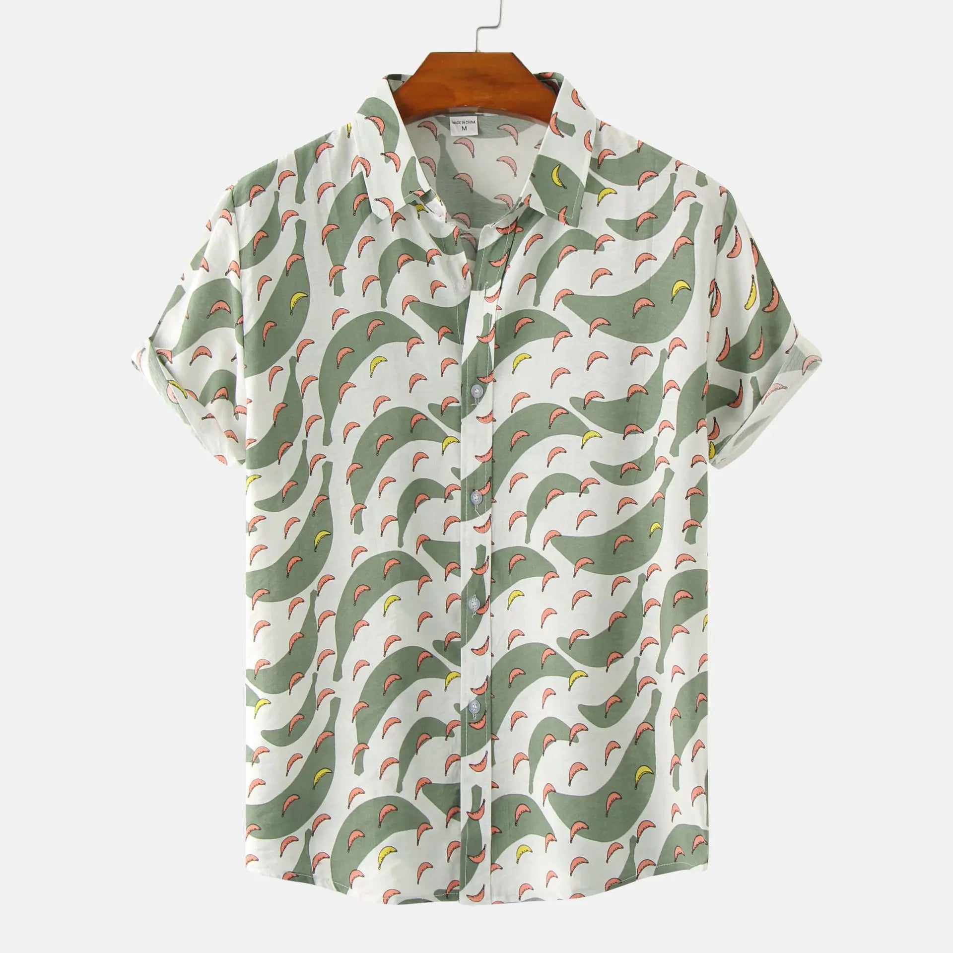 Men's Short Sleeve Casual Button Shirt