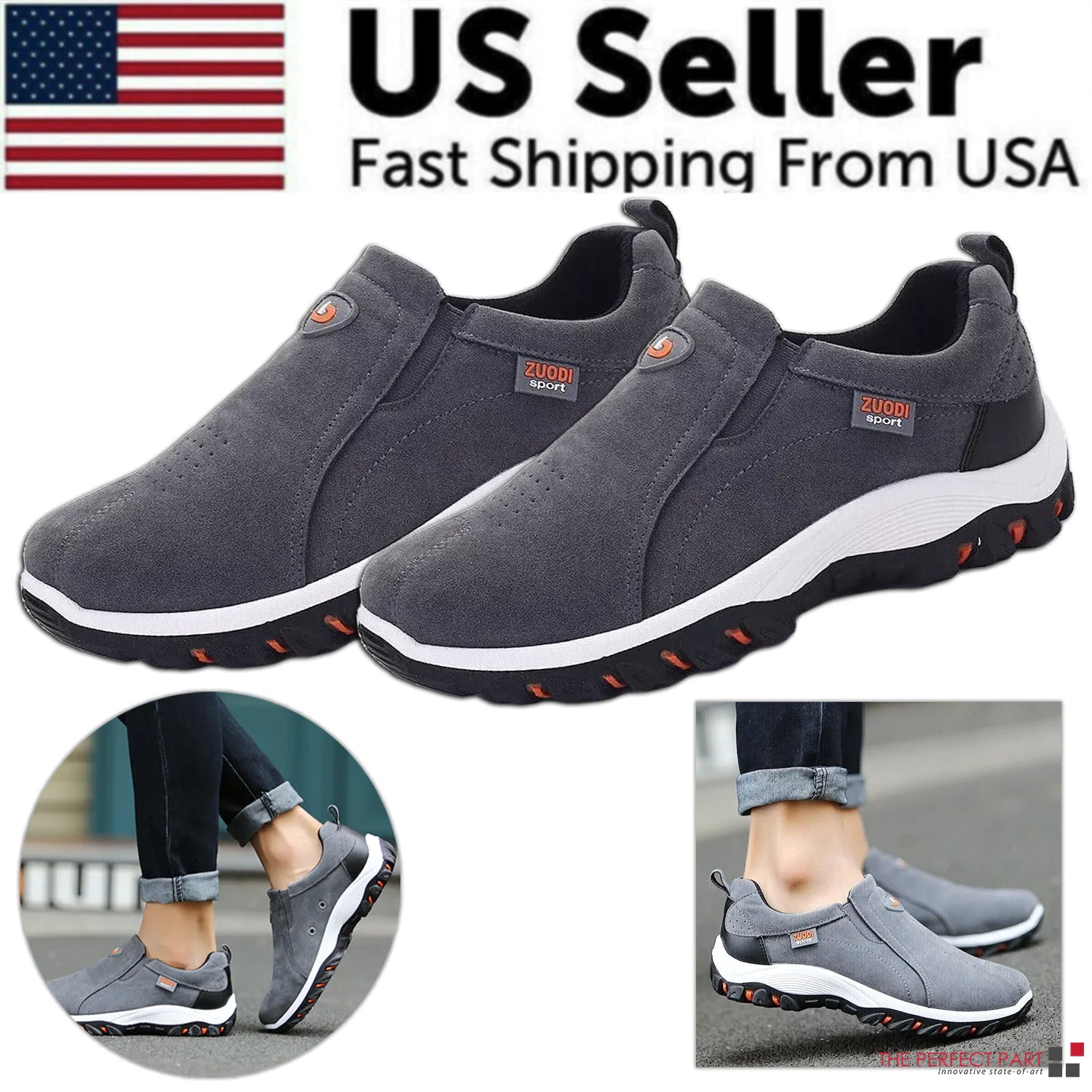 Men's Loafer Slip On Casual Walking Sneakers