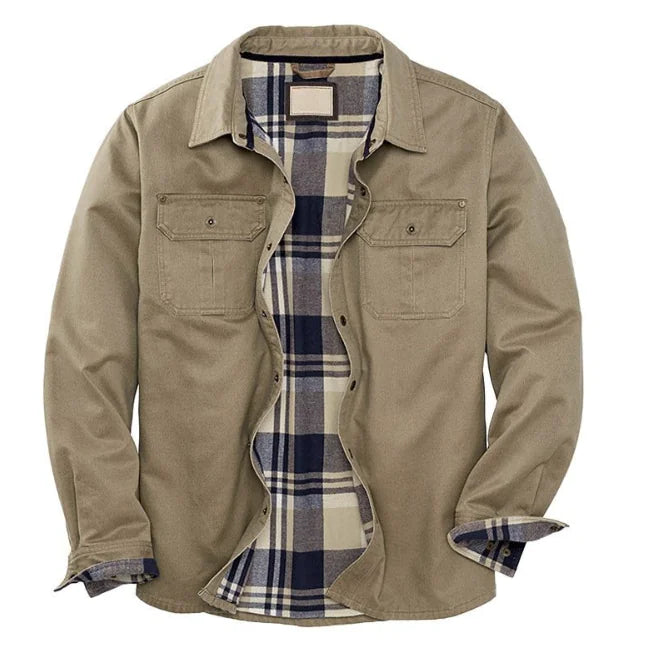 Men's Stand Collar Long Sleeve Padded Jacket