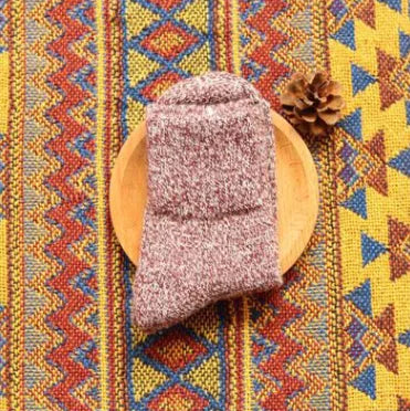 Thick Warm Rabbit Hair Socks - Cute Japanese Mid-Calf