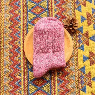 Thick Warm Rabbit Hair Socks - Cute Japanese Mid-Calf