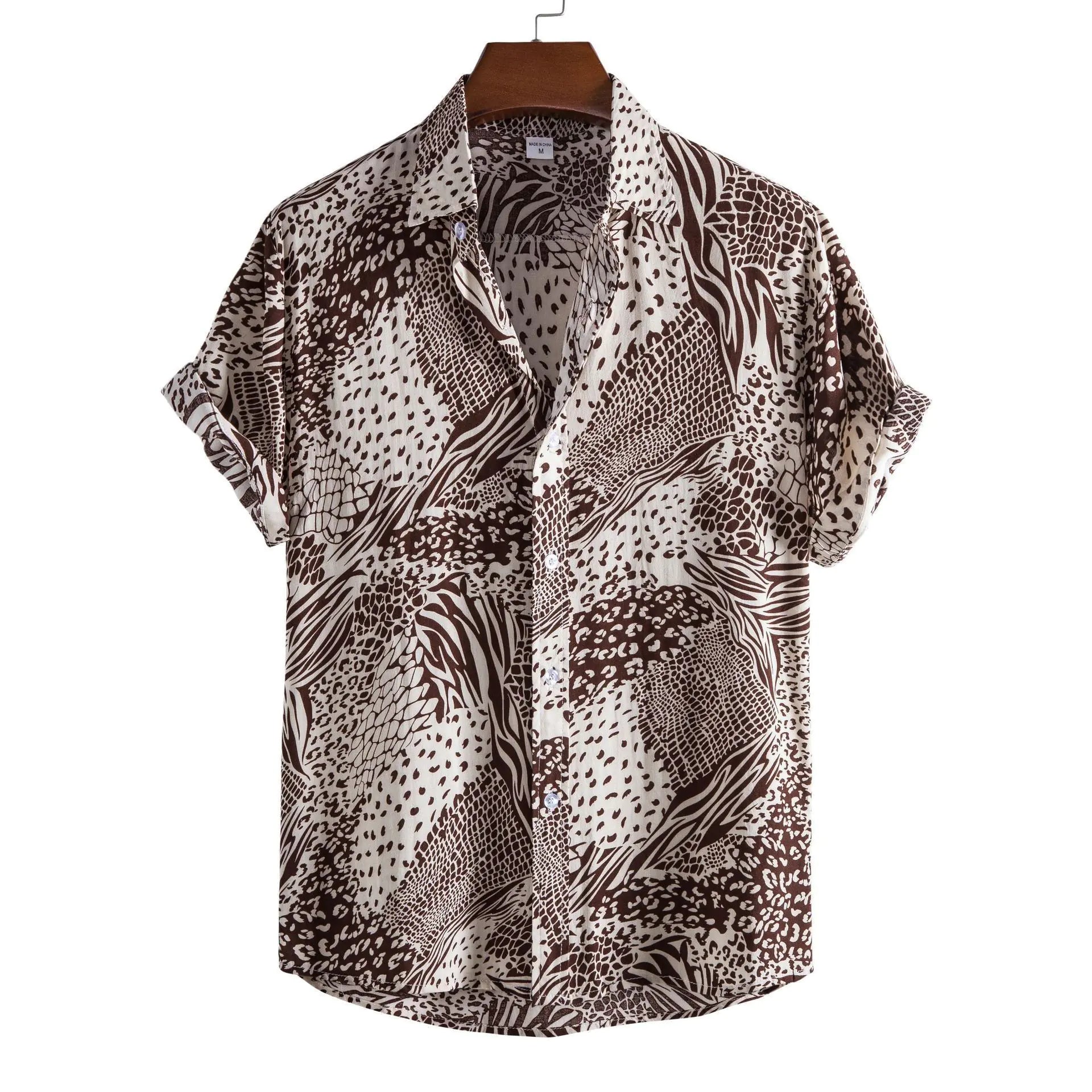 Men's Short Sleeve Casual Button Shirt