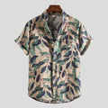 Men's Short Sleeve Casual Button Shirt