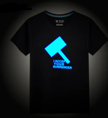 Glow-in-the-Dark Avengers Iron Man T-Shirt (Unisex)