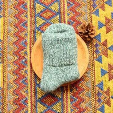 Thick Warm Rabbit Hair Socks - Cute Japanese Mid-Calf